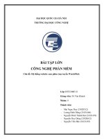 Bài tập lớn công nghệ phần mềm chủ đề hệ thống website xem phim trực tuyến watchflick