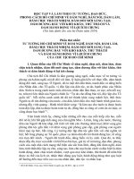 HỌC TẬP VÀ LÀM THEO TƯ TƯỞNG, ĐẠO ĐỨC, PHONG CÁCH HỒ CHÍ MINH VỀ DÁM NGHĨ, DÁM NÓI, DÁM LÀM, DÁM CHỊU TRÁCH NHIỆM, DÁM ĐỔI MỚI SÁNG TẠO, DÁM ĐƯƠNG ĐẦU VỚI KHÓ KHĂN, THỬ THÁCH VÀ DÁM HÀNH ĐỘNG VÌ LỢI ÍCH CHUNG