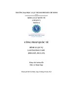 Công pháp quốc tế bình luận vụlas palmas case hoa kỳ, hà lan