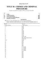 Crimes and Criminal procedure of United State