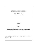 Law on Copyrights and Related Rights of Cambodia [2003]