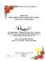 báo cáo biện pháp nâng cao chất lượng công tác giảng dạy skkn sử dụng âm nhạc thơ ca phim tư liệu vào tổ chức hoạt động khởi động nhằm nâng cao hiệu quả dạy học bộ môn lịch sử