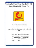 trình bày lý thuyết công nghệ phát triển phần mềm phần mềm thông minh nghiên cứu phát triển phần mềm hướng dịch vụ