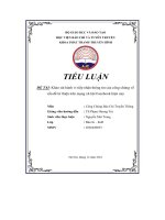 đề tài khảo sát hành vi tiếp nhận thông tin của công chúng về vấn đề từ thiện trên mạng xã hội facebook hiện nay