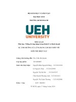 tiểu luận môn học thống kê ứng dụng trong kinh tế và kinh doanh sự ảnh hưởng của ứng dụng locket đối với giới trẻ hiện nay