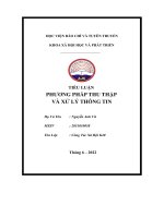 Tiểu Luận Phương Pháp Thu Thập Và Xử Lý Thông Tin.pdf