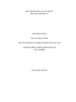 báo cáo thực tế môn lịch sử ngoại giao và chính sách đối ngoại việt nam