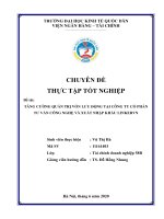 Chuyên đề thực tập tốt nghiệp: Tăng cường quản trị vốn lưu động tại công ty cổ phần tư vấn công nghệ và xuất nhập khẩu LINKERVN