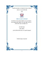 tiểu luận cuối kỳ nguyên lý về sự phát triển và sự vận dụng quan điểm phát triển vào việc học tập của sinh viên việt nam hiện nay