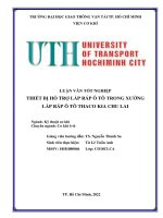 Thiết bị hỗ trợ lắp ráp ô tô trong xưởng lắp ráp ô tô Thaco Kia Chu Lai