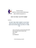 đề tài tổ chức thực hiện nghiệp vụ giao nhận hàng nguyên container fclfcl nhập khẩu bằng đường biển tại công ty tnhh tah