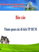 Tiểu Luận - Kỹ Năng Xây Dựng Kế Hoạch - Đề Tài - Tham Quan Các Di Tích Tp Hcm