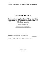 nghiên cứu ứng dụng kỹ thuật học sâu trong phân vùng nhiều lớp ảnh y sinh