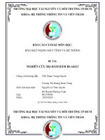 báo cáo cuối kì môn học bảo mật mạng máy tính và hệ thống đề tài nghiên cứu họ hàm băm blake3