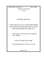 Luận văn thạc sĩ luật học: Ý thức pháp luật của cán bộ, chiến sĩ Binh chủng Hóa học trong điều kiện xây dựng nhà nước pháp quyền ở Việt Nam