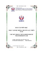 thực tập hệ thống truyền lực trên ô tô chủ đề phong thí nghiệm bosch transmission lab