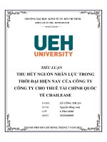 QTNNL_THU HÚT NGUỒN NHÂN LỰC TRONG  THỜI ĐẠI HIỆN NAY CỦA CÔNG TY  CÔNG TY CHO THUÊ TÀI CHÍNH QUỐC  TẾ CHAILEASE