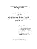 quan điểm của triết học mác lênin về con người và con người và bản chất con người ý nghĩa của việc nghiên cứu con người đối với xã hội và bản thân