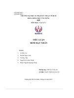 tiểu luận bom hạt nhân