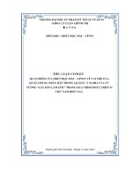 tiểu luận cuối kỳ quan điểm của triết học mác lênin về vai trò của quần chúng nhân dân trong lịch sử ý nghĩa của tư tưởng lấy dân làm gốc trong quá trình phát triển ở việt nam hiện nay