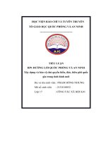 tiểu luận hp1 đường lối quốc phòng và an ninh xây dựng và bảo vệ chủ quyền biển đảo biên giới quốc gia trong tình hình mới