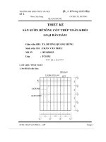 thiết kế sàn sườn bêtông cốt thép toàn khối loại bản dầm