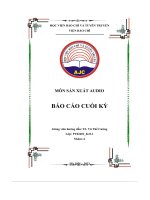 môn sản xuất audio báo cáo cuối kỳ