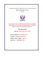 lý luận của chủ nghĩa mác lênin về con đường biện chứng của sự nhận thức chân lý và hoạt động tự học của sinh viên hiện nay