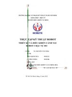 thực tập kỹ thuật robot thiết kế và điều khiển cánh tay robot 3 bậc tự do