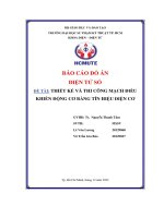 đề tài thiết kế và thi công mạch điều khiển động cơ bằng tín hiệu điện cơ