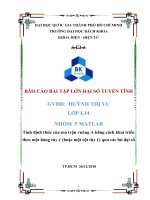 tính định thức của ma trận vuông abằng cáchkhai triểntheo một hàng tùy ý hoặc một cột tùy ý quacácbùđạisố