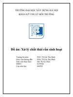 đồ án xử lý chất thải rắn sinh hoạt