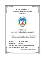 đề tài sứ mệnh lịch sử của giai cấp công nhân việt nam và sự vận dụng của sinh viên hà thị cúc phương