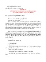 Tham luận về công tác phát triển Đảng viên mới của bí thư chi bộ