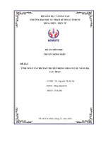 đề tài tính toán và thiết kế truyền động cho cơ cấu nâng hạcầu trục