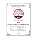 bài tiểu luận đề tài tính nhân dân và dân chủ của hoạt động báo chí