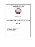 quan điểm của chủ nghĩa mác lênin tư tưởng hồ chí minh và đảng cộng sản việt nam về công tác dân vận