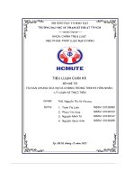 tiểu luận cuối kỳ tài sản chung của vợ và chồng trong thời kỳ hôn nhân lý luận và thực tiễn