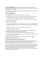 Đề cương Kinh tế thể chế