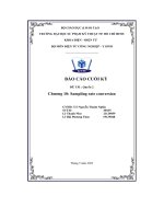 báo cáo cuối kỳ chương 10 sampling rate conversion