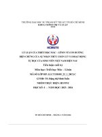 lý luận củatriết học mác lênin về con đường biện chứng của sự nhận thức chân lý và hoạt động tự học củasinh viên việt nam hiện nay