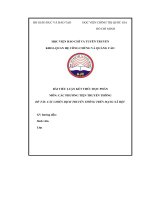 bài tiểu luận kết thúc học phần đề tài các chiến dịch truyền thông trên mạng xã hội