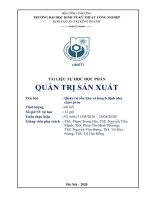tài liệu tự học học phần quản trị sản xuất quản trị tồn kho và hoạch định nhu cầu vật tư