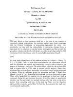 Miranda v. Arizona [1966] /  Arizona Supreme Court