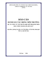 báo cáo đánh giá tác động môi trường dự án đầu tư xây dựng khu đô thị sinh thái bắc châu giang plđt13 22