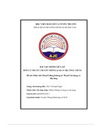 bài tập nhóm giữa kỳ lý thuyết truyền thông quan hệ công chúng đề tài phân tích thuyết đóng khung thuyết sử dụng và hài lòng