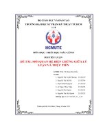 đề tài mối quan hệ biện chứng giữa lý luận và thực tiễn