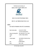 Báo Cáo Môn Học Lập Trình Web Nâng Cao