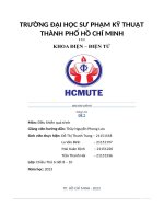 báo cáo cuối kỳ đề 2 môn điều khiển quá trình