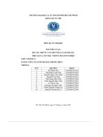 tiểu luận đề tài những vấn đề công cụ đánh giá hiệu quả làm việc trong doanh nghiệp